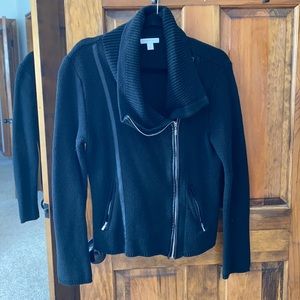 Black zip up sweater